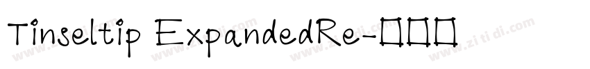 Tinseltip ExpandedRe字体转换